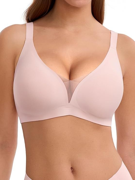 Meka podrška, bezšavni, duboki V s mrežastim materijalom, push-up efekt, stražnji dio u obliku slova U, bez žica