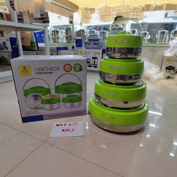 Set de patru oale din oțel inoxidabil izolate, cu izolație din spumă completă