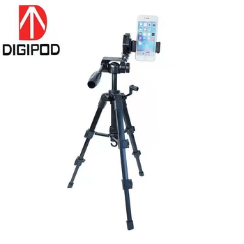 Компактен настолен трипод със стабилизираща глава-гимбал за DSLR и смартфон