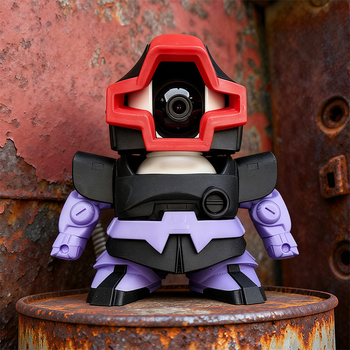 Κάλυμμα κάμερας Xiaomi gimbal με θωράκιση Gundam Zaku ρομπότ και βάση παρακολούθησης - προσωποποιημένο δημιουργικό δώρο