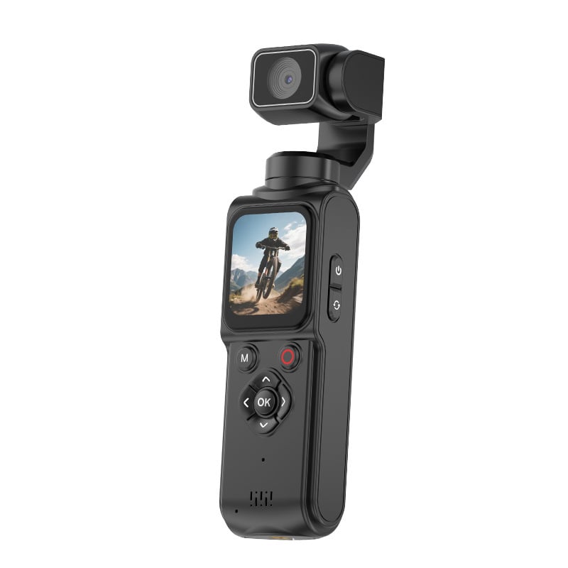 Cameră sport de mână 4K cu gimbal de buzunar pentru exterior, călătorii și vlog