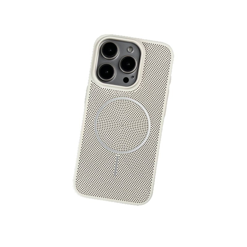 Ultra-tanka tvrda futrola s prozračnom mrežom za hlađenje i magnetskim prstenom, za iPhone 11–14 — otporna na padove i otiske prstiju.