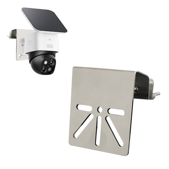 Suport din oțel inoxidabil pentru Eufy SoloCam S340 / E30 — montaj exterior/interior pentru cameră solară, rotire 360°