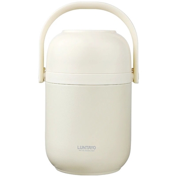 Luntayo cutie izolantă pentru prânz, trei niveluri, capacitate mare 1,8 L, din oțel inoxidabil 316L, pentru studenți și angajați