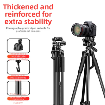 3520 Tripod pre DSLR, stojan na fotografovanie a živé vysielanie, prenosný držiak na telefón