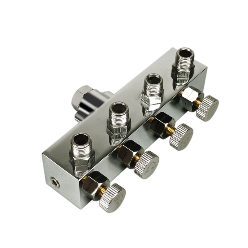 Kit adaptor aer pentru pompă de aer și pistol de pulverizare, cu conector furtun de aer de 8 direcții