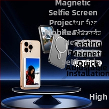 Magnetický selfie displej pre smartfón, zrkadlové zobrazenie zadného fotoaparátu a obrazovka pre živé vysielanie