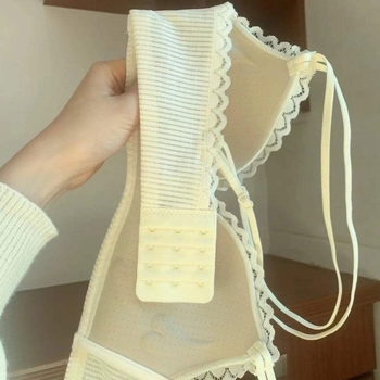 Bez žice grudnjak set za male grudi, push-up, trokutaste košarice, 3/4 pokriće, najlon, udoban