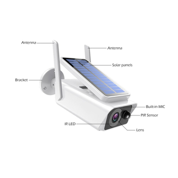 WiFi solarna 360° kamera za vanjsku upotrebu, kućna upotreba