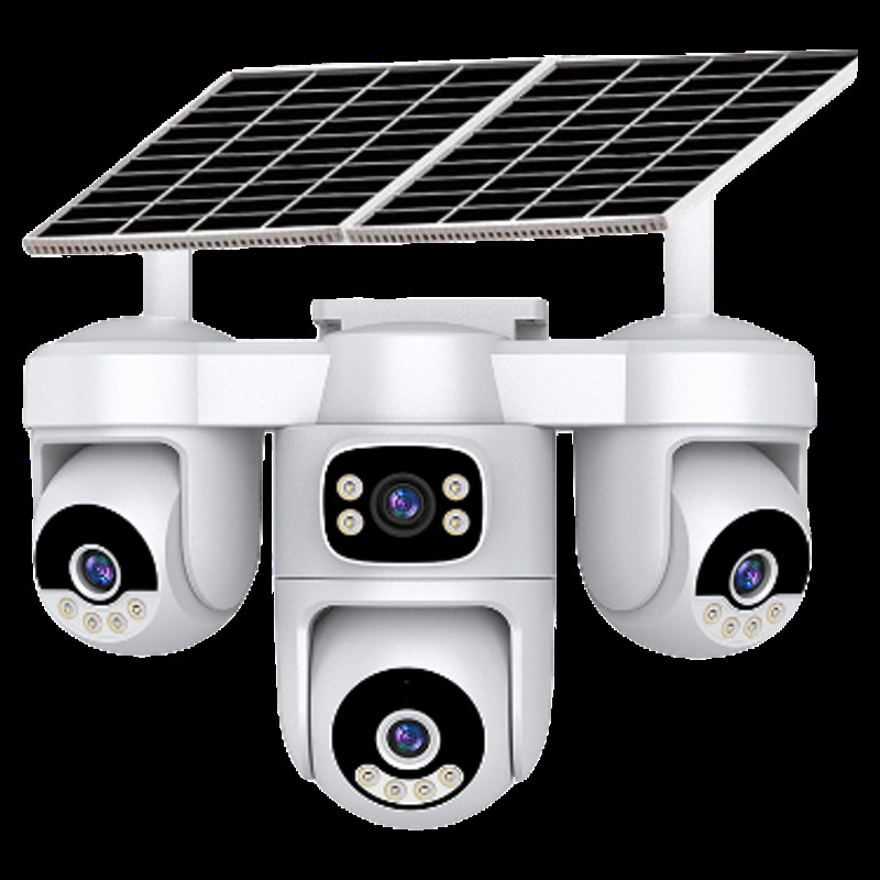 Blue Spirit Eagle Solarni vanjska kamera za nadzor, 360° HD noćni prikaz, daljinsko upravljanje pametnim telefonom, bez napajanja i interneta, 4G bez potrošnje podataka
