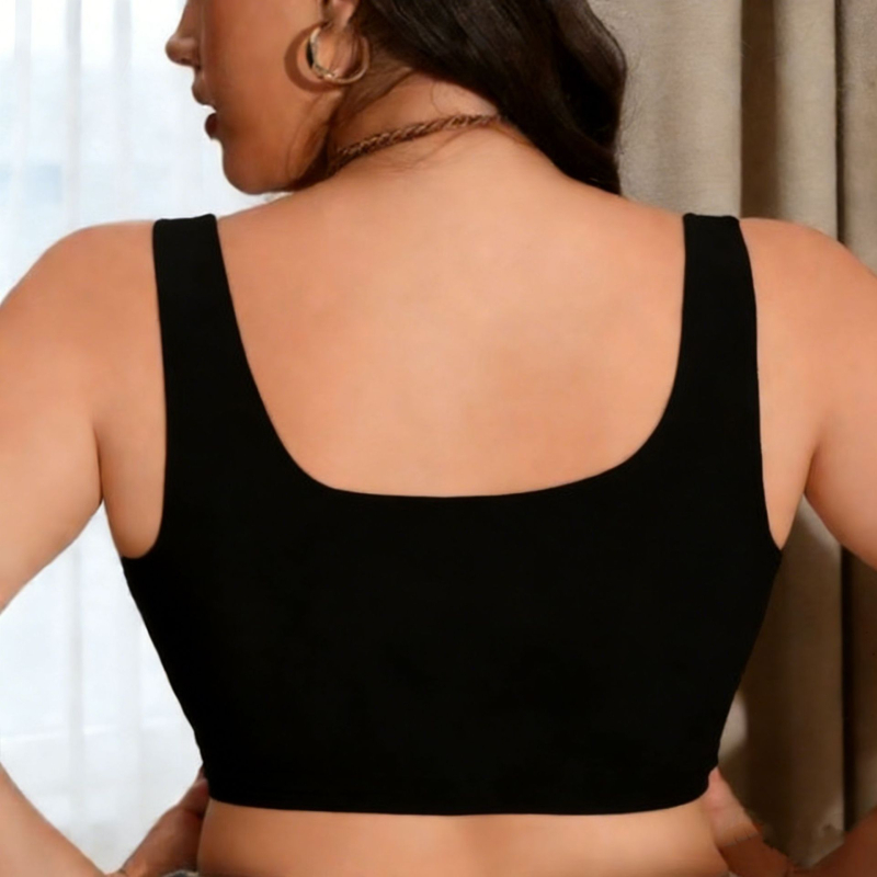 Plus-size grudnjak s prednjim kopčanjem, push-up, potpuno šalice s umetkom, protiv opuštanja, bočna potpora, prozračan materijal