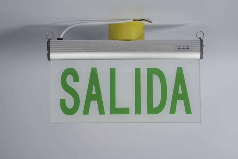Indicator LED de Ieșire de Urgență 3W, semn din acrilic pentru evacuare, lumină verde de ieșire