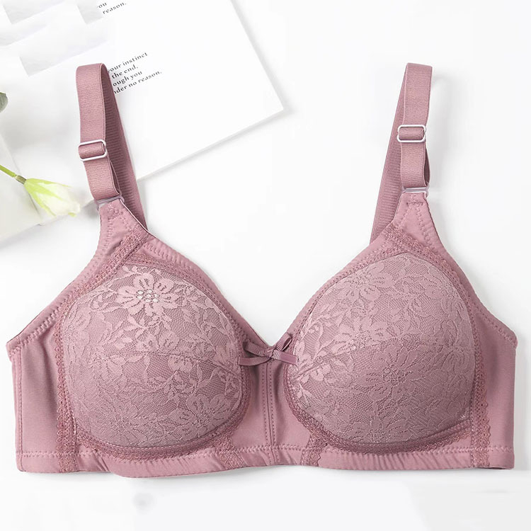 Plus-size čipkasti bežični minimizator grudnjaka, puna košarica, bez žica