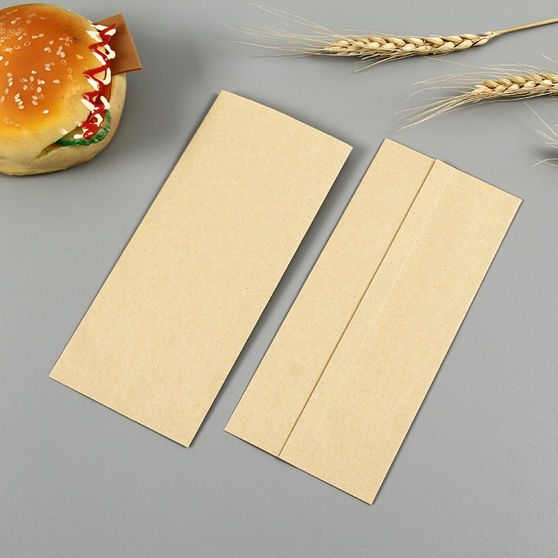 Pungă din hârtie Kraft pentru barbecue la pachet, cu strat antiulei, potrivită pentru frigărui prăjite, cârnați și gustări cu gluten