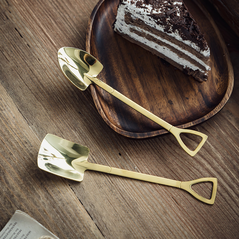 Stil coreean, lingură elegantă din oțel inoxidabil 304 – lingură pentru orez, cafea, desert creativ și supă, pentru uz casnic
