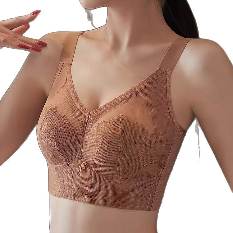 Minimizirajući grudnjak za velike grudi, s punim košaricama, tanak, bez žica, potpuno pokriven, skuplja bočne grudi, podesiva, Plus Size