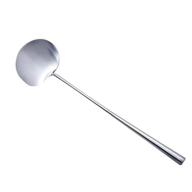 Lingură de prăjit din oțel inoxidabil, finisaj satinat, grosime densă, spatulă de bucătărie multi-funcțională