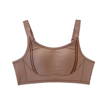 Plus-size sportski grudnjak s push-up učinkom, bočno skupljanje i sprječavanje opuštanja, Rabbit Ear Cup, model 2025