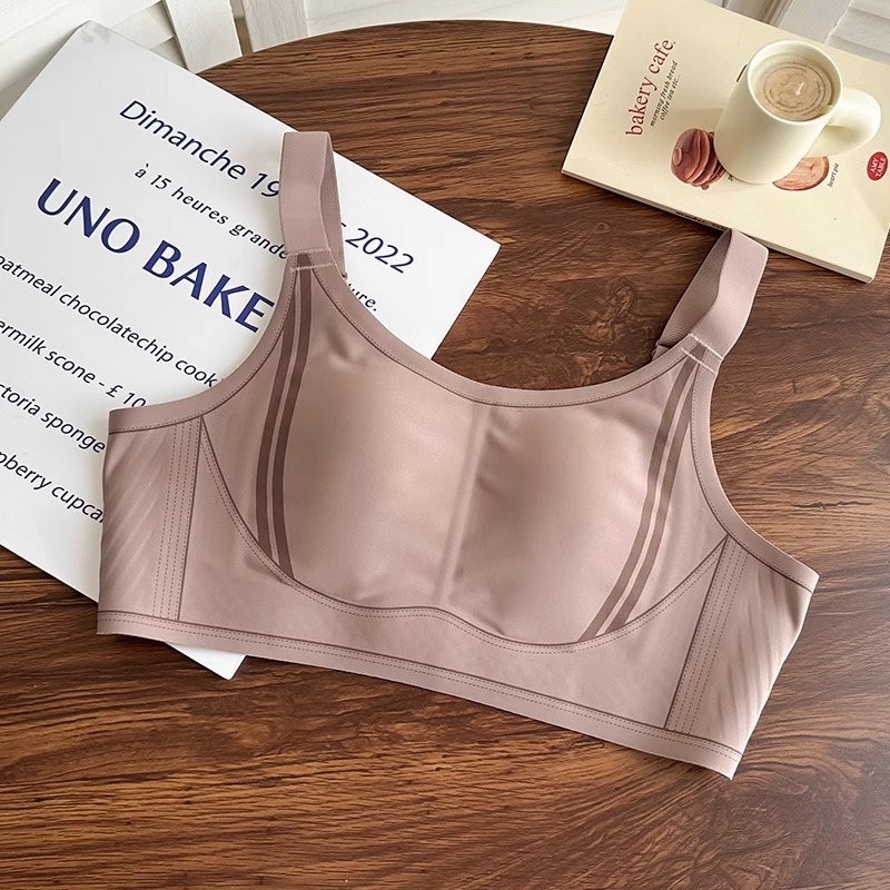 Plus-size sportski grudnjak s push-up učinkom, bočno skupljanje i sprječavanje opuštanja, Rabbit Ear Cup, model 2025