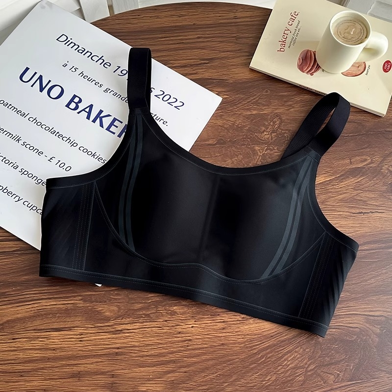 Plus-size sportski grudnjak s push-up učinkom, bočno skupljanje i sprječavanje opuštanja, Rabbit Ear Cup, model 2025