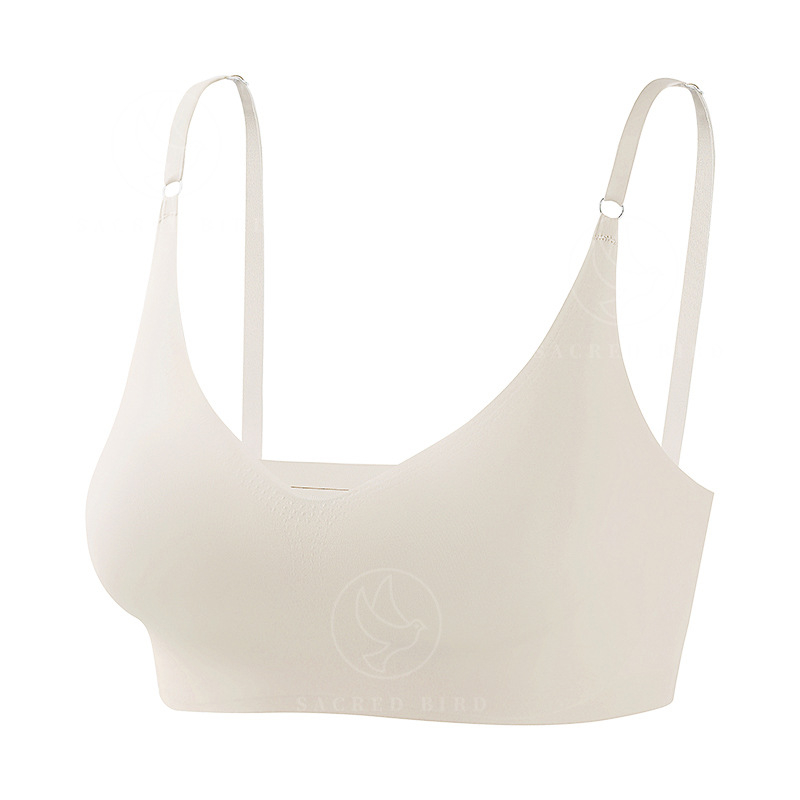 Bešavni grudnjak od Ice Silk za male grudi, bez žice, push-up, podesivi stražnji dio, žensko donje rublje