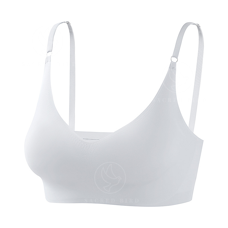Bešavni grudnjak od Ice Silk za male grudi, bez žice, push-up, podesivi stražnji dio, žensko donje rublje