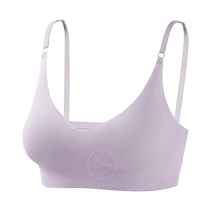 Bešavni grudnjak od Ice Silk za male grudi, bez žice, push-up, podesivi stražnji dio, žensko donje rublje