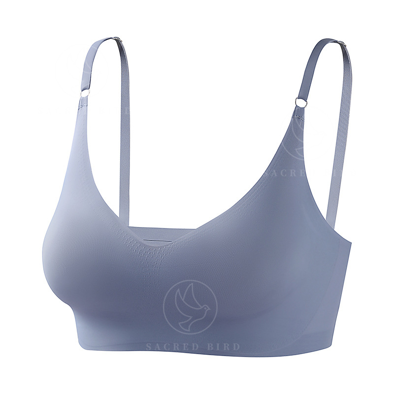 Bešavni grudnjak od Ice Silk za male grudi, bez žice, push-up, podesivi stražnji dio, žensko donje rublje