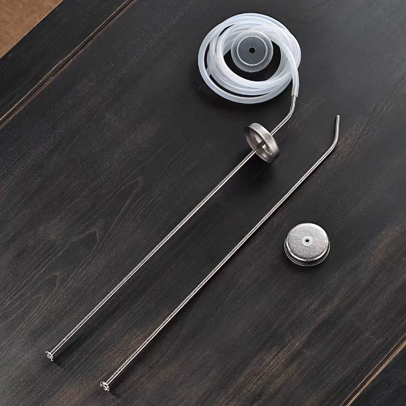 Set accesorii ceai din titan pur: conductă superioară de apă, conductă submersibilă, alimentare cu apă pentru fierbător electric și aparat de bar pentru ceai
