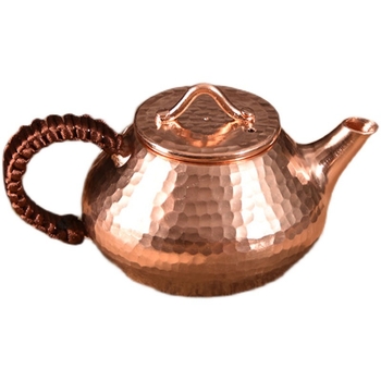 Ceainic din cupru, lucrat manual, pentru ceai Kung Fu – set de ceai și accesorii