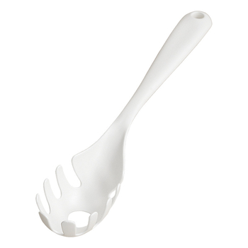Lingură pentru tăiței în stil japonez, cu mâner lung, din plastic, într-un singur corp, ustensilă multifuncțională pentru paste și strecurător