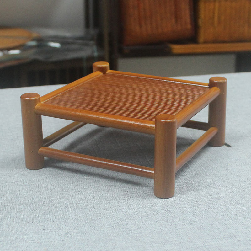 Suport mini Zen pentru expunerea ceainicului din lut mov, stil chinezesc, decor de birou