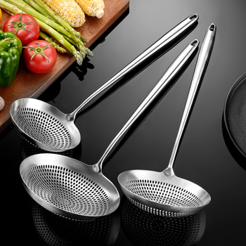 Colander din oțel inoxidabil 316 cu plasă lotus, lingură strecurătoare îngroșată, pentru bucătărie