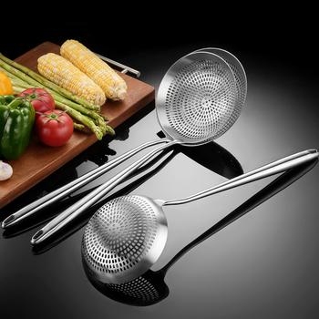 Colander din oțel inoxidabil 316 cu plasă lotus, lingură strecurătoare îngroșată, pentru bucătărie