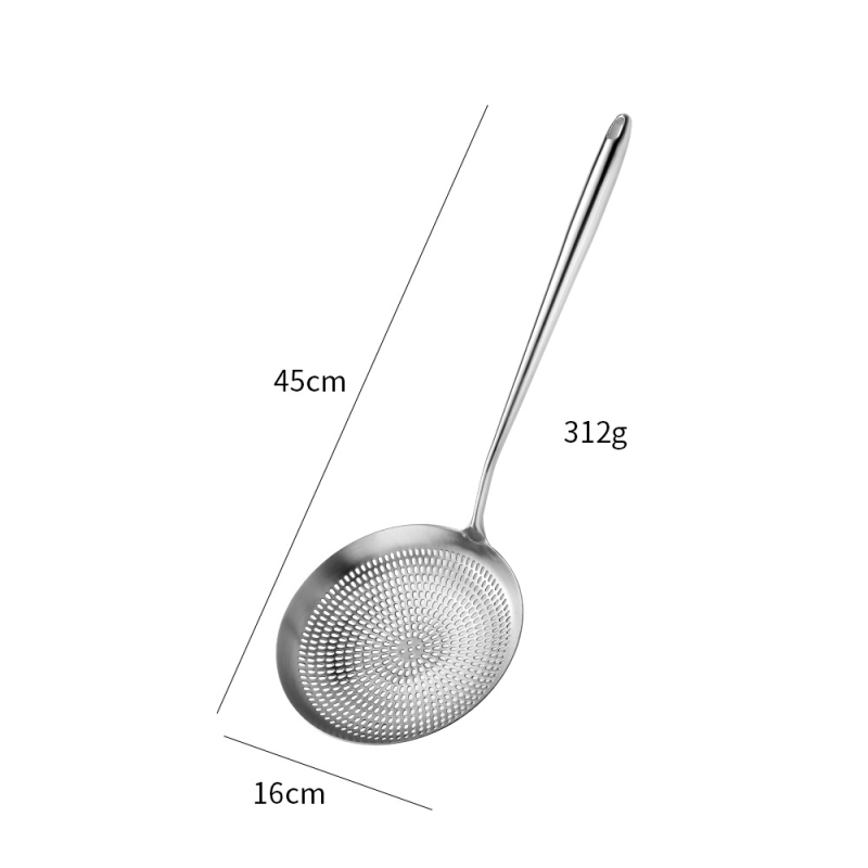 Colander din oțel inoxidabil 316 cu plasă lotus, lingură strecurătoare îngroșată, pentru bucătărie