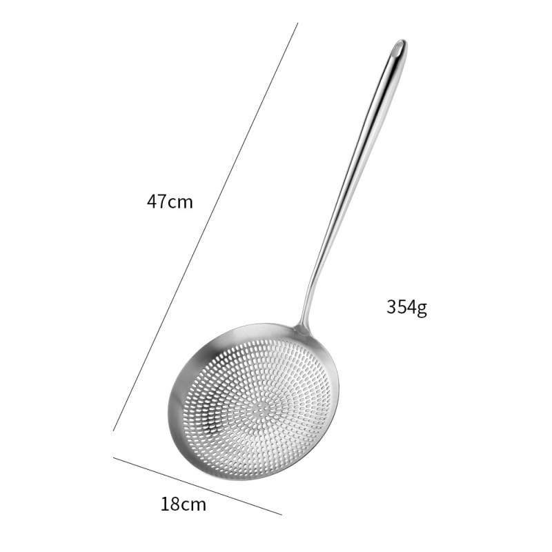 Colander din oțel inoxidabil 316 cu plasă lotus, lingură strecurătoare îngroșată, pentru bucătărie