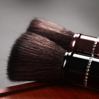 Accesorii pentru ceremonia ceaiului: perie de întreținere a ceainicului și perie pentru tava de ceai, ebony și rosewood