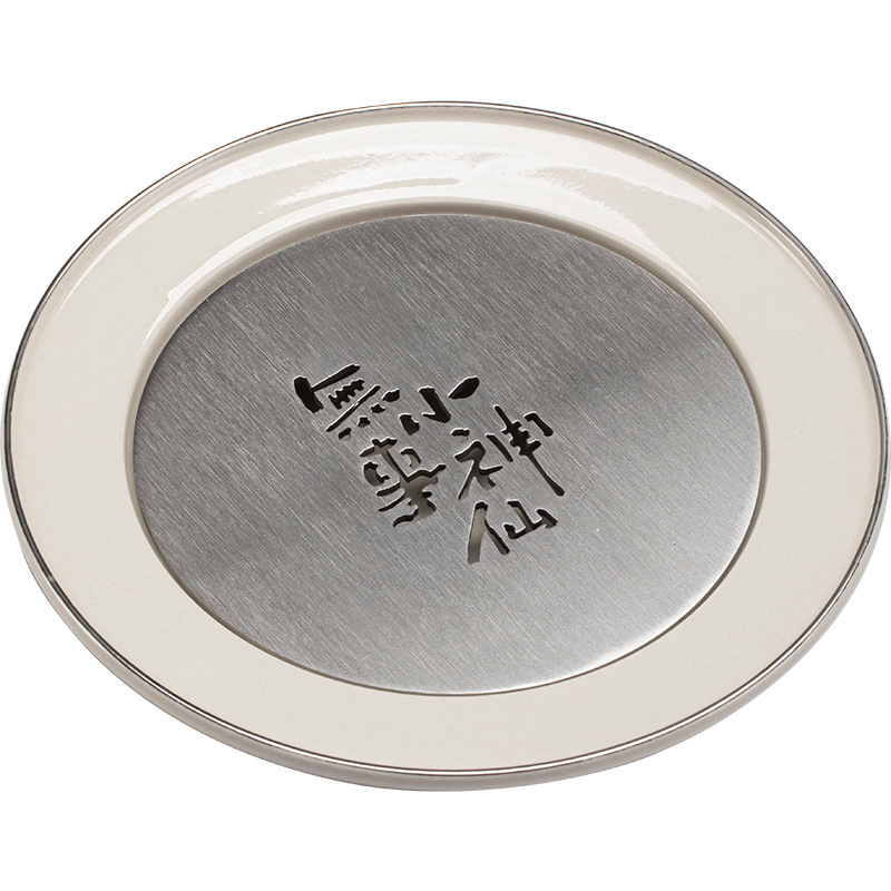 Suport ceramic pentru ceainic și farfurie de uscare, masă mică de ceai, accesorii pentru ceremonia ceaiului