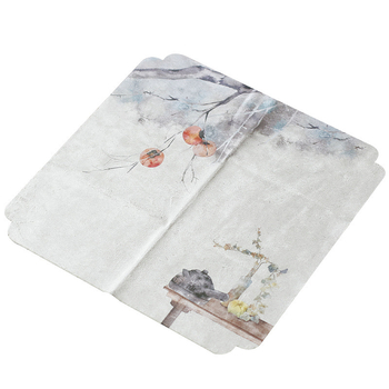 Prosop de ceai în stil chinezesc, velur - absorbent pentru ceainic și față de masă pentru ceai