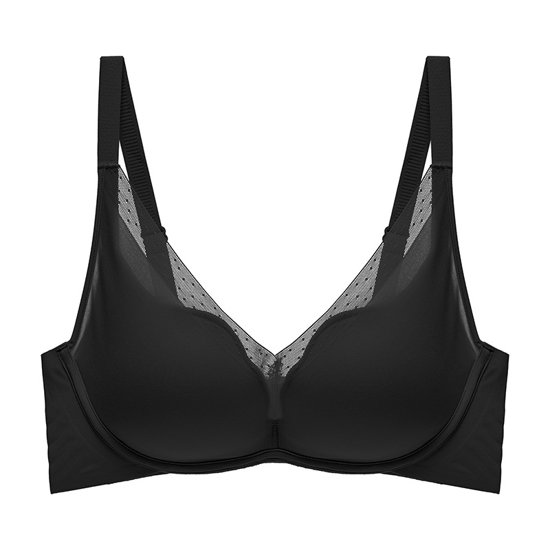 Modalni push-up grudnjak za male grudi, bezšivan, prozračan mrežasti materijal, 3D oblikovanje dekolta