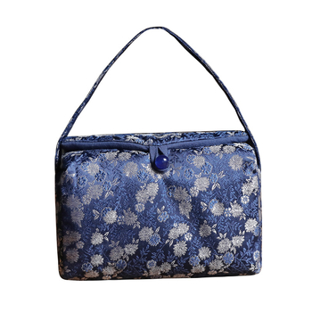 Erya Set de ceai floral, în husă de voiaj: ceainic, recipient pentru ceai și cești — un ceainic și două cești