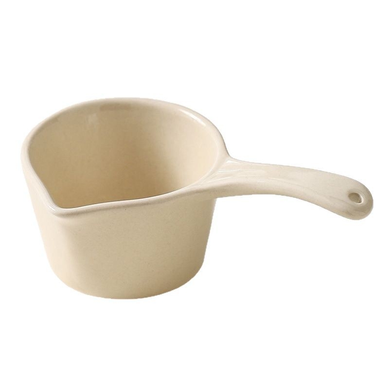 Set ceramic creativ pentru condimente și sosuri, cu farfurioare pentru sos de roșii, oțet, sos de piper și căni pentru espresso și lapte
