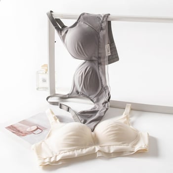 Sutien u stilu vile s podesivom Mulberry svile mrežaste tkanine – bez šavova, udoban, bez žice, Push-Up