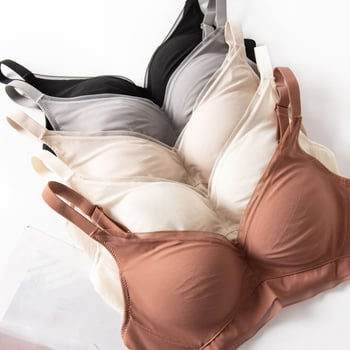 Sutien u stilu vile s podesivom Mulberry svile mrežaste tkanine – bez šavova, udoban, bez žice, Push-Up
