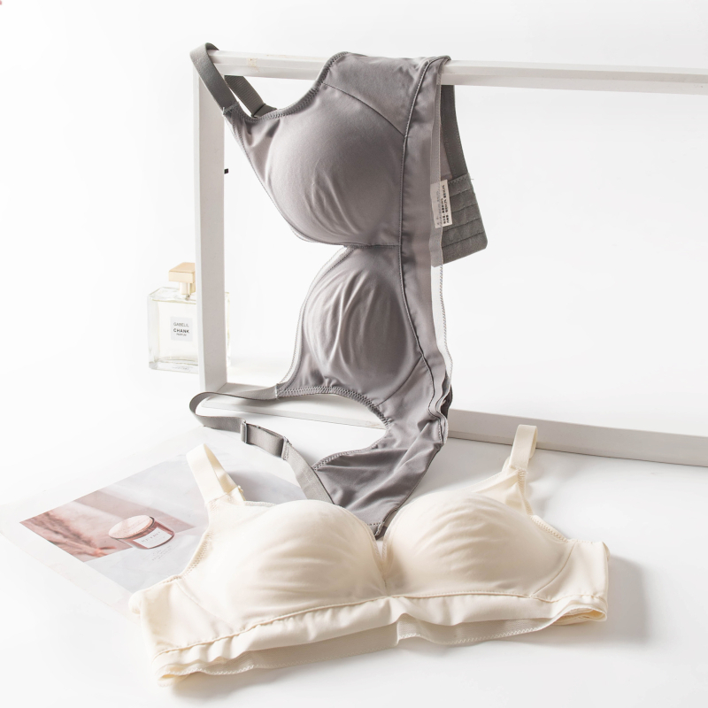 Sutien u stilu vile s podesivom Mulberry svile mrežaste tkanine – bez šavova, udoban, bez žice, Push-Up