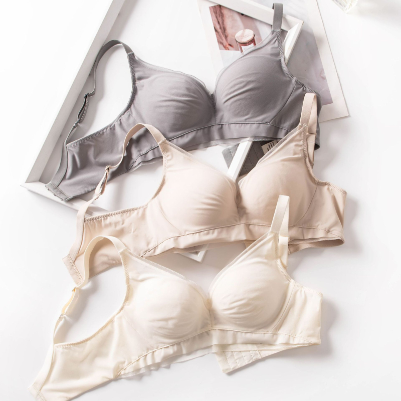 Sutien u stilu vile s podesivom Mulberry svile mrežaste tkanine – bez šavova, udoban, bez žice, Push-Up