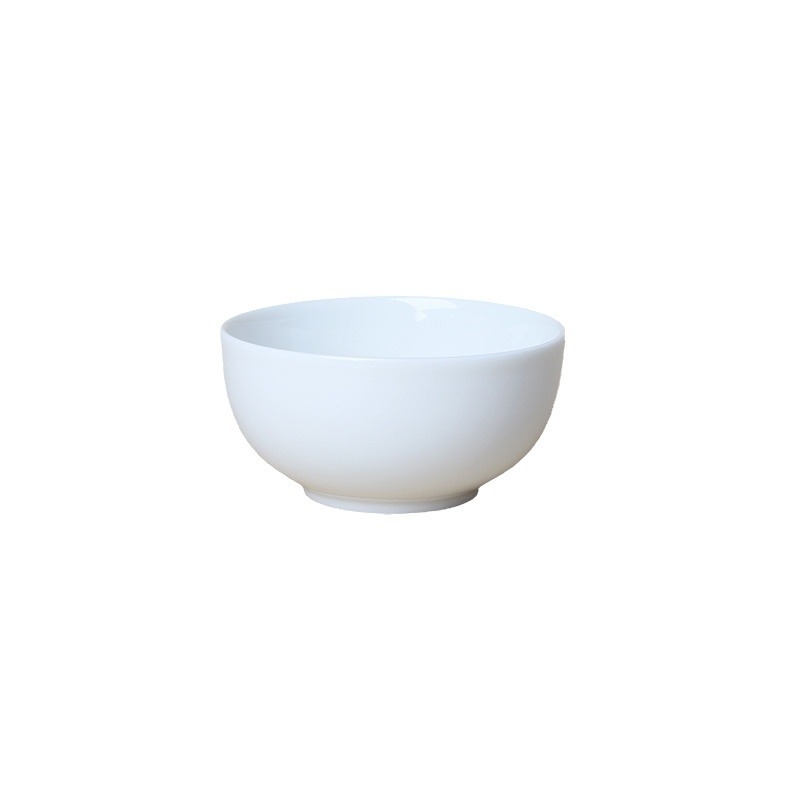 Vas ceramic alb, bol mare pentru noodles și supă pentru hoteluri și restaurante, bol de orez pentru uz casnic, bol cu margine dreaptă anti-arz, logo personalizat