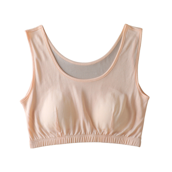 Tanki grudnjak u stilu camisole od 100% svile Mulberry, pleteni svila, udoban i prozračan, bez žica, minimalističko donje rublje