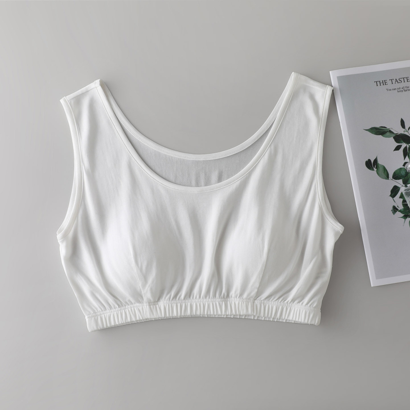 Tanki grudnjak u stilu camisole od 100% svile Mulberry, pleteni svila, udoban i prozračan, bez žica, minimalističko donje rublje