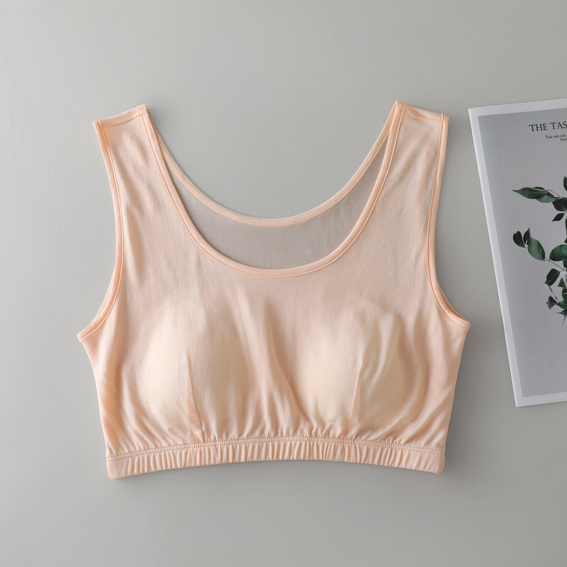 Tanki grudnjak u stilu camisole od 100% svile Mulberry, pleteni svila, udoban i prozračan, bez žica, minimalističko donje rublje